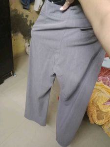 Gray Casual Pants