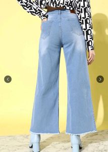 Wide Leg Denim Jeans