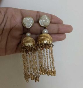 Golden Flower Earrings