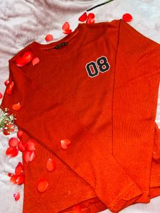 Orange Long Sleeve Tee - &#39;08&#39;