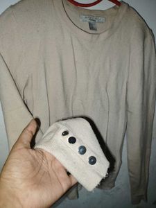 Elegant Beige Knit Top