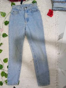 Lee High Waist Blue Denim Jeans 👖
