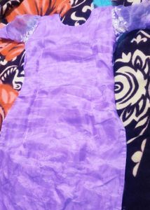 Lavender Orgenga Floral Kurti