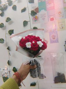 5 rose crochet bouquet ❤