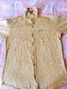 Floral Print Button-Down Shirt