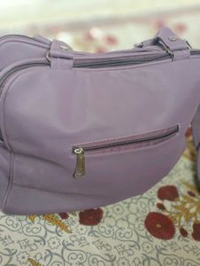 A Lavender Colour Satchel Bag