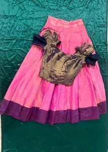 Elegant pink half Saree