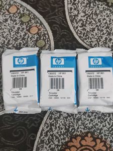 HP 861 Tri-color Cartridge SET OF 3