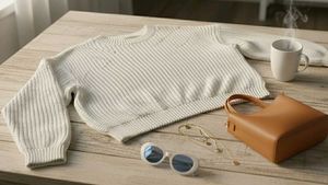 Cozy White Knit Sweater