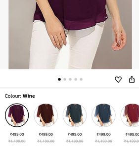 Chic Purple Top New