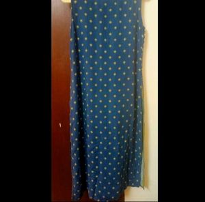 SRISHTI Blue Abstract Printed Straight Kurta - S
