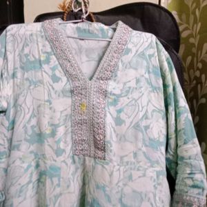 Floral Print Anarkali Kurta