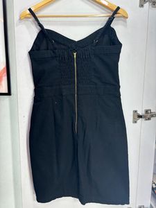 Black Back Zipper Dress