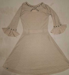 Elegant Beige Dress✨️