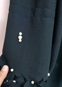 Imported Abaya With Designer Pearl Sleeves