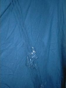 Teal Blue Kurta Set With Sequence Work