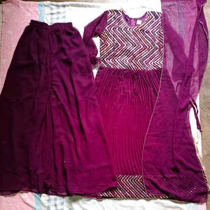 Nayra Cut Kurta Plazo Duppata Set