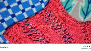 Red Crochet Style Top