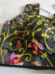 Free Size Padded Embroidered Blouse