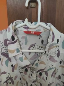 Patterned Shirt Top