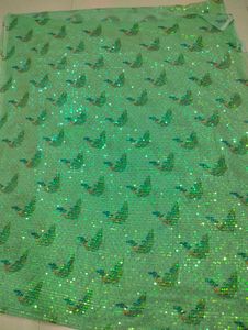 Sparkling Green Saree☘️