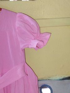 Pink Girls Dress with Belt