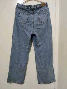 Wide Leg Denim Jeans