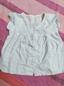 Cute Polka Dot Baby Top