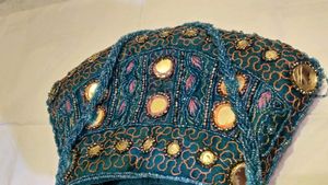Jaipuria Handbag/Purse With Zari Work