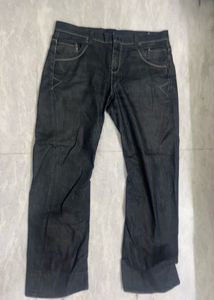 evisu baggy black-gold vintage y2k jeans unisex