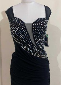 Sparkly Black Mini Dress