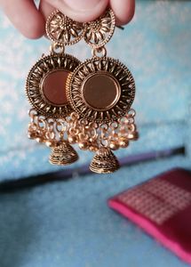 Golden Earrings Combo Of 3