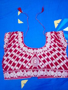 Red Embroidered Blouse Alter Also