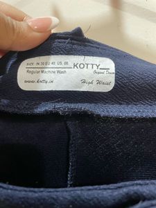 Navy Blue Formal Straight Trouser