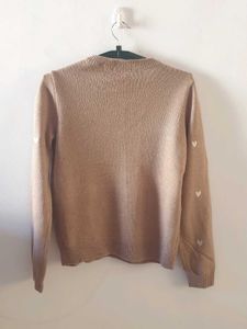 Heart Pattern Knit Sweater