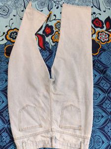 Light Blue Straight Fit Denim .