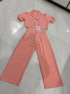 Peach coat set