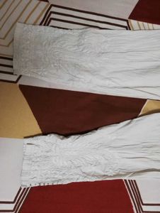 Pure chickenkari Embroidered Purple Kurta