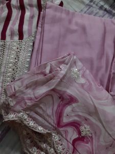 Pure Muslin Silk Suit