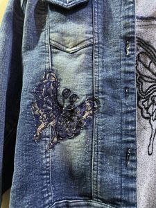 Denim Jacket with Butterfly
