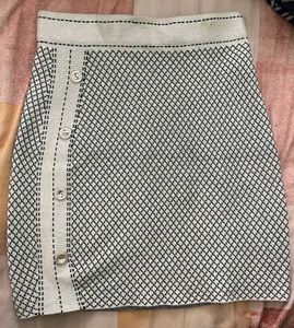 Patterned Mini Skirt