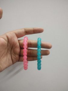 Trendy Bracelets Pink and Blue Combo (SALE!)
