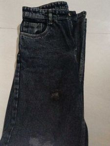 Ripped Wide Leg Jeans
