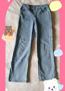Blue Cargo Jeans ✨️