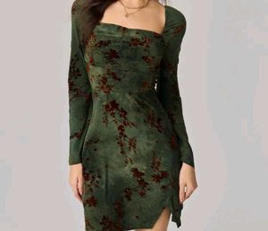 Olive Green Dress