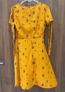 People Mustard Dress