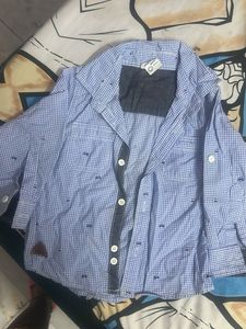 Mayoral Blue Check Shirt