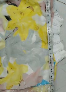 Floral Print Fabric Piece
