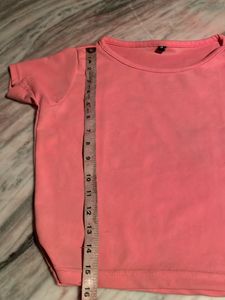 Light Pink Crop T-shirt