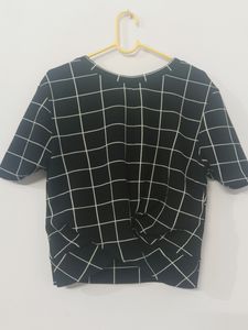 Black Checkerd Co Ord Set